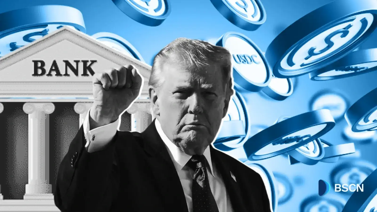 Ông Trump đứng về phía tiền điện tử thay vì các ngân hàng trong cuộc tranh luận chính sách tài chính nóng bỏng nhất tại Washington.
