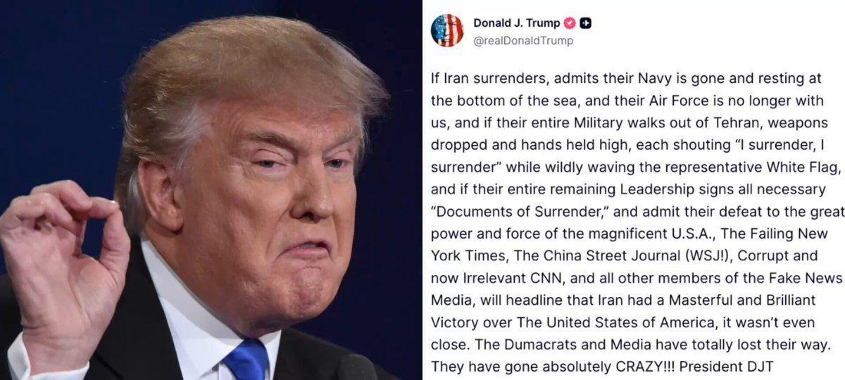 ng Trump chỉ trích các hãng truyền thông truyền thống vì đưa tin "giả mạo" về xung đột Iran.